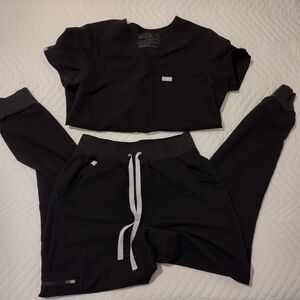 Figs Black XS Set